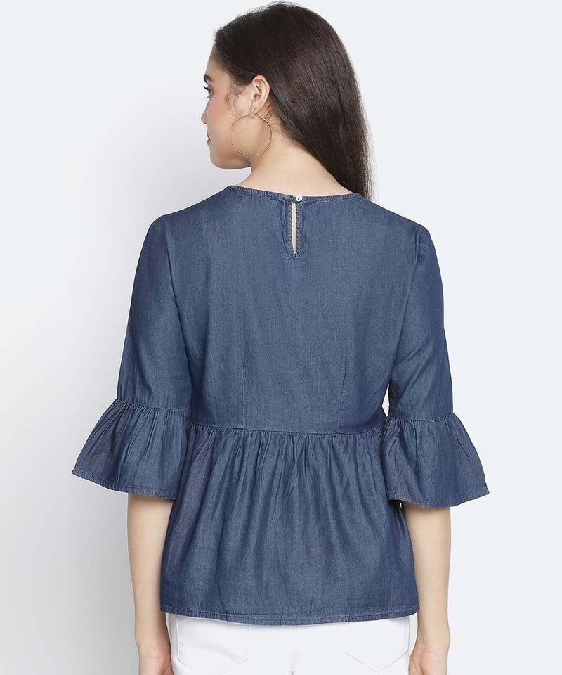 Appalling Blue elegant women top