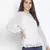 Chezzling white dot print pretty women top