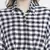 Check mezz button-down women tunic