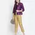 Boxy solid purple dupion silk  women shrug
