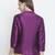 Boxy solid purple dupion silk  women shrug