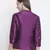 Boxy solid purple dupion silk  women shrug