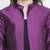 Boxy solid purple dupion silk  women shrug