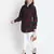 Lustre brubl check button - down women tunic