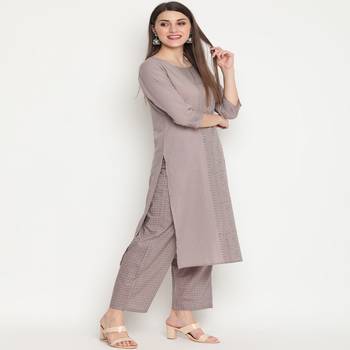 Grey brasso cotton kurta-sets 4