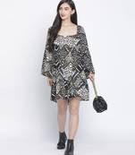 Blomer Black printed women dress
