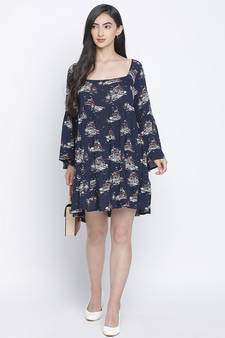 Dony Blue printed women casual dress