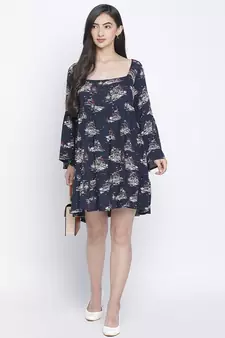 Dony Blue printed women casual dress