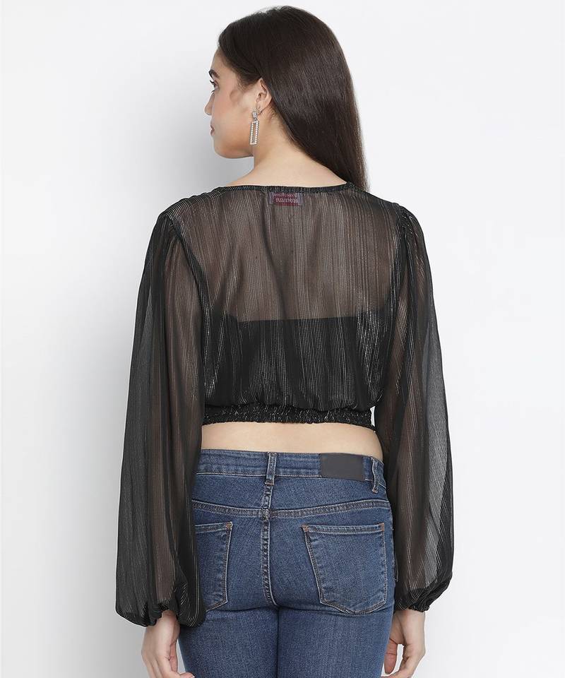 Superstar BLimmer back tie-knot women top