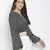Twinkle black colour tie-knot women top
