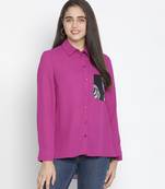 Winkle purple colour women Shirt