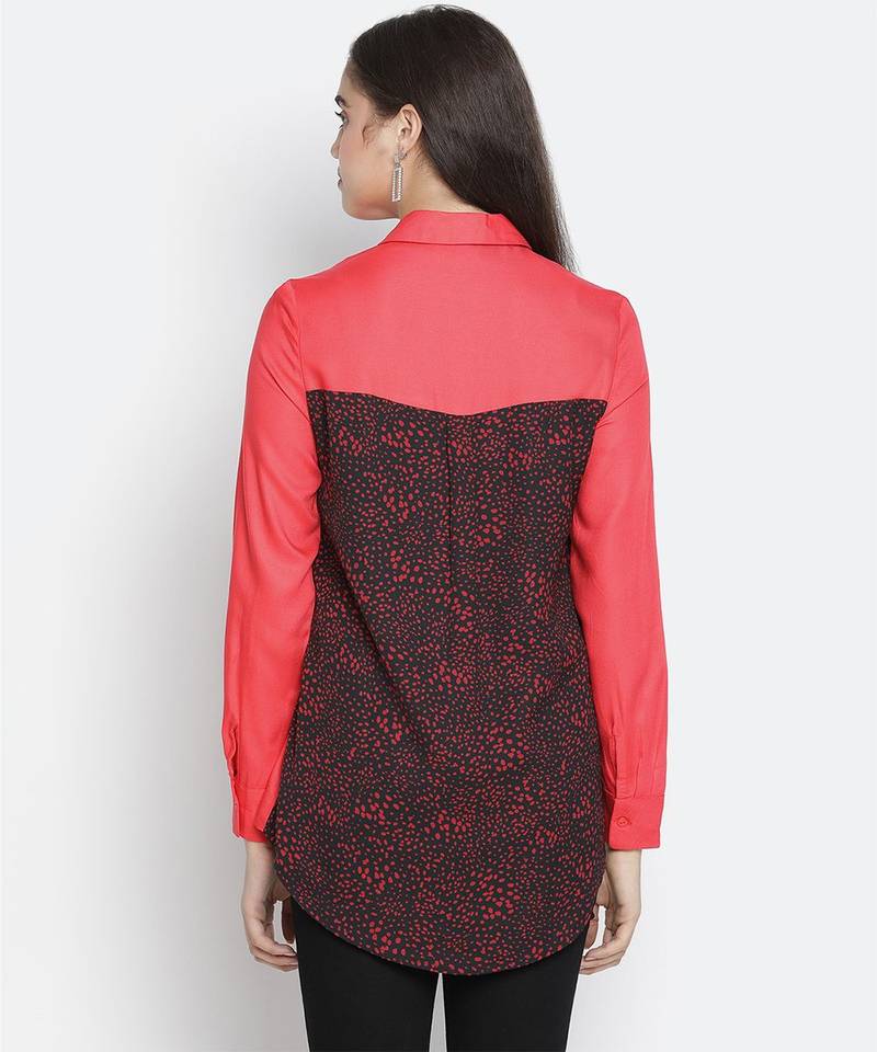 Ruby red colour women Shirt