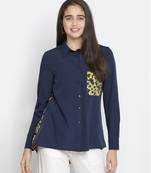 Bon Ton navy blue women Shirt