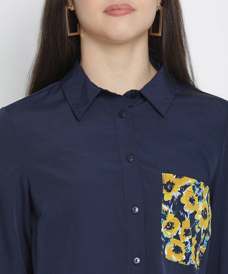 Bon Ton navy blue women Shirt