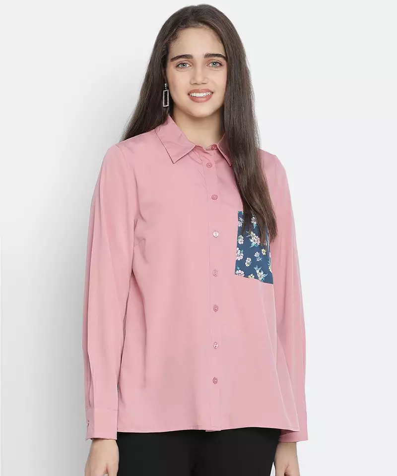 Modus pink colour women Shirt