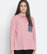 Modus pink colour women Shirt