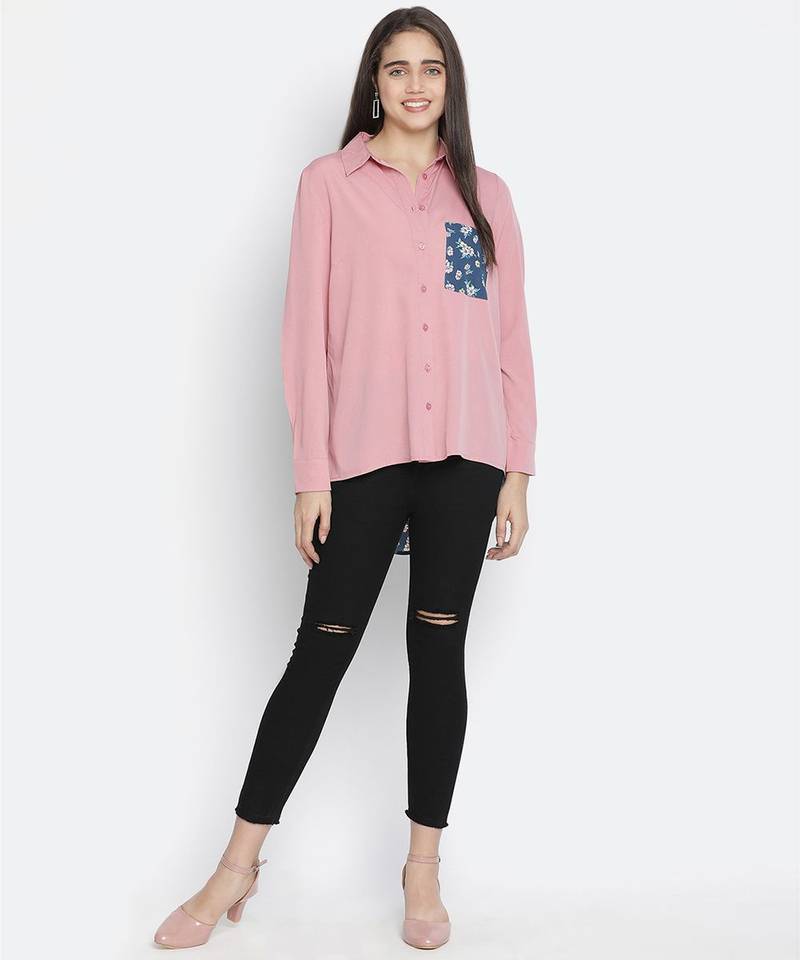 Modus pink colour women Shirt