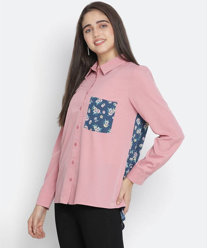 Modus pink colour women Shirt
