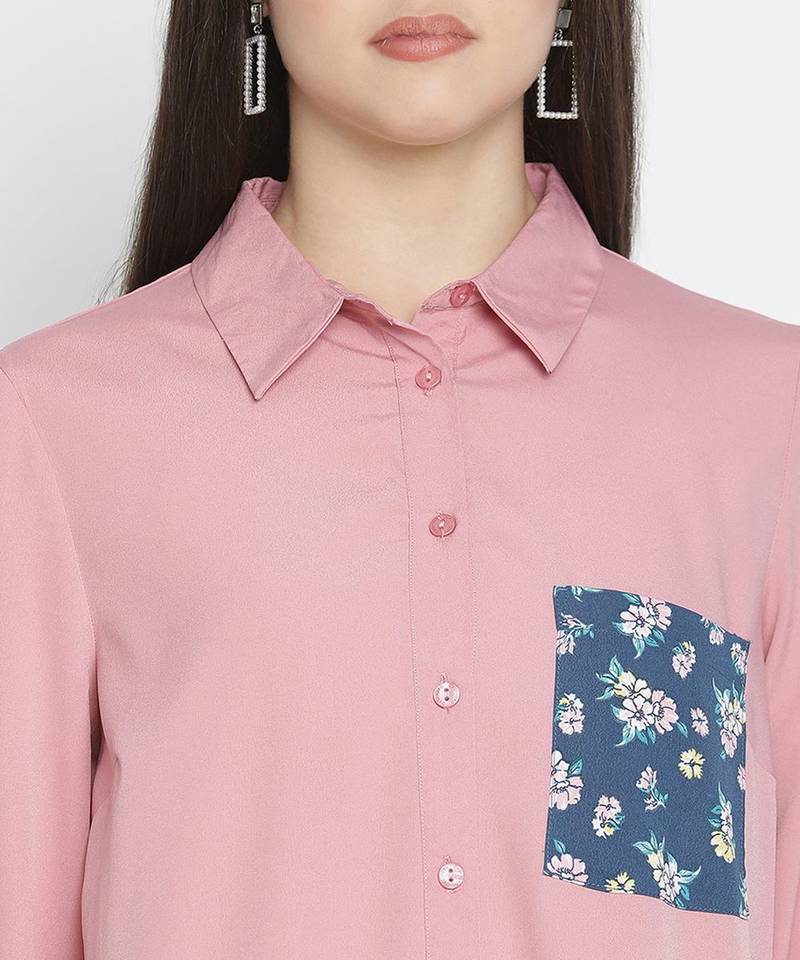Modus pink colour women Shirt