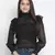 Verve solid black smocked women top