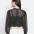Flair BLimmer Black stylish women tie top