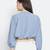 Graceious Blue dobby stylish women top