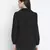 Sartorial solid black trendy women top