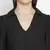 Sartorial solid black trendy women top