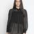 Embraced black sleek women Shirt