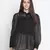 Embraced black sleek women Shirt