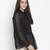 Embraced black sleek women Shirt