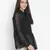 Embraced black sleek women Shirt