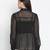 Embraced black sleek women Shirt