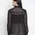 Embraced black sleek women Shirt