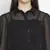 Embraced black sleek women Shirt