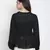 Gonzo solid black women dobby top