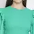 Ador solid green trendy smocked women top