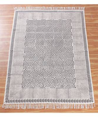 10x18 Ft Rug For Lounge Decor Handmade Cotton Dhurrie Area Rug Bohemian Kilims 1