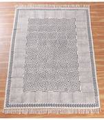 10x18 Ft Rug For Lounge Decor Handmade Cotton Dhurrie Area Rug Bohemian Kilims