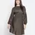Rissser solid brown alluring women smocked dress