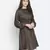 Rissser solid brown alluring women smocked dress