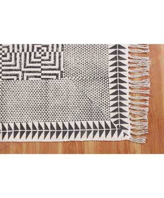 10x18 Ft Rug For Lounge Decor Handmade Cotton Dhurrie Area Rug Bohemian Kilims 4