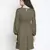 Elevon kahki colour smart women smocked dress