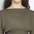 Elevon kahki colour smart women smocked dress