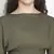 Elevon kahki colour smart women smocked dress