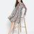 Fragrant stylish printed women ruffle dress