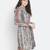 Fragrant stylish printed women ruffle dress