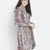 Fragrant stylish printed women ruffle dress