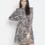 Luxuriant printed modiBL women ruffle dress
