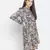 Luxuriant printed modiBL women ruffle dress